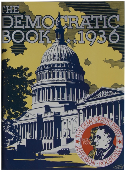 Franklin D. Roosevelt Signed Limited Edition of ''The Democratic Book 1936'' -- Large, Impressive Tome Published for FDR's Re-Election